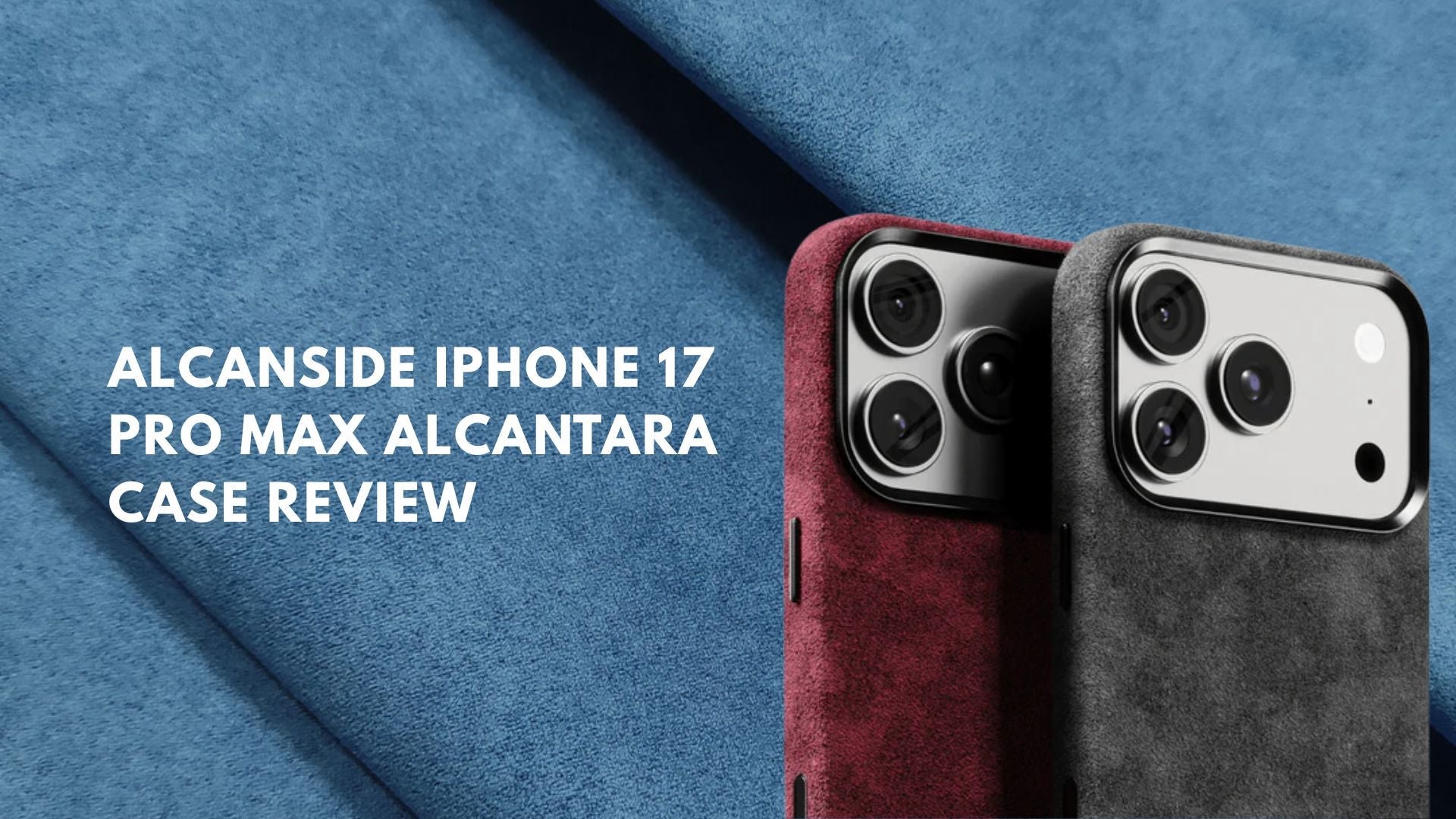 未使用 ALCANSIDE iPhone 17 Pro ケース バーガンディ iPhone 17 Pro - Alcantara Back Cover - Space Grey - Alcanside