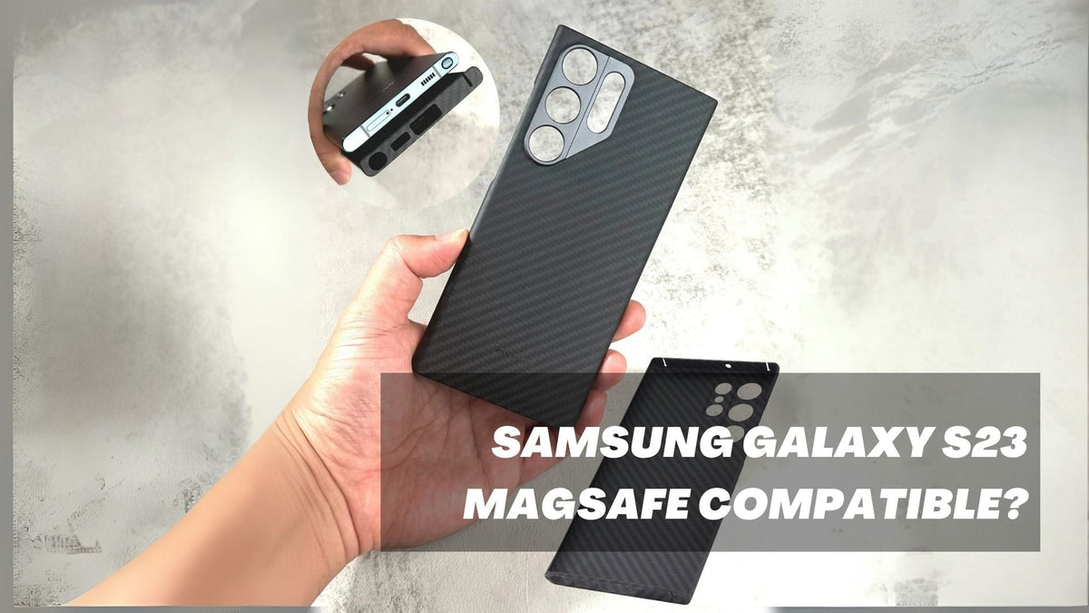 banner photo showing SAMSUNG Galaxy S23 MAGSAFE COMPATIBLE