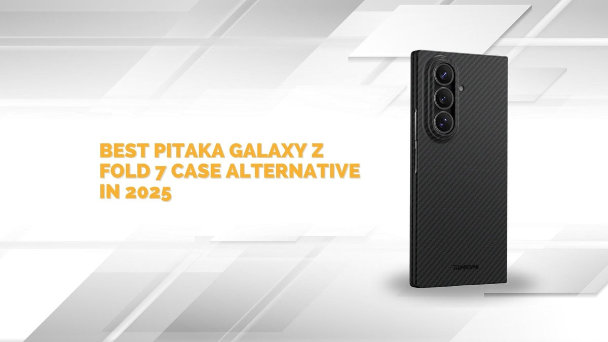 ThinBorne Galaxy Z Fold 7 case made from aramid fiber, rear view