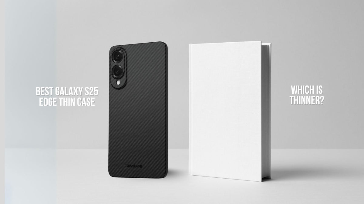 best samsung galaxy s25 edge thin case compared to a thin book