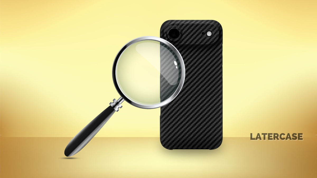 big magnifying glass on Latercase iPhone Air case