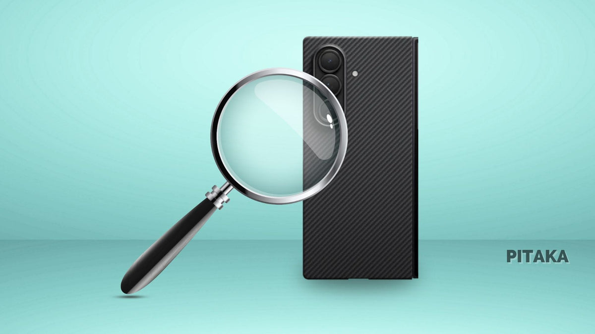 big magnifying glass on PITAKA Galaxy Z Fold 7 Case
