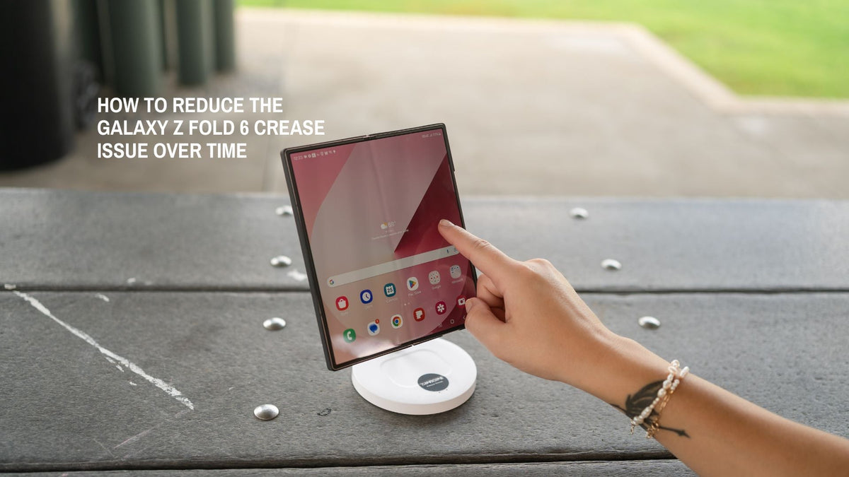 How to reduce the galaxy z fold 6 crease issue over time