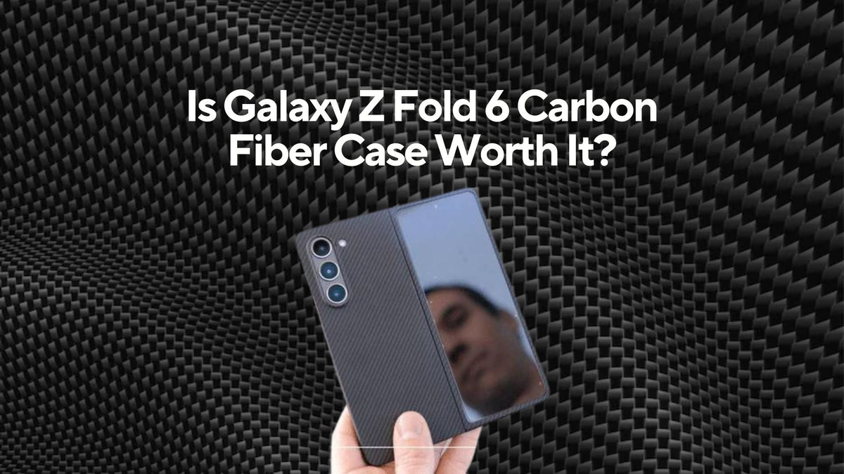 Is Galaxy Z Fold 6 Carbon Fiber Case Worth It  black background