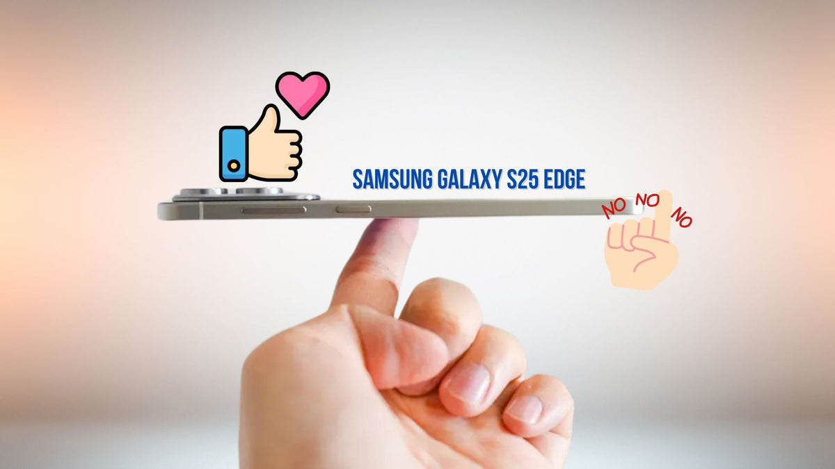 love and dislike emoticons Samsung Galaxy S25 Edge concept