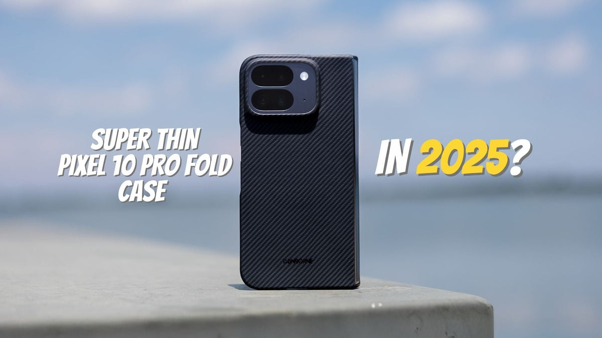 Super thin Pixel 10 pro fold case in 2025 with cloudy background