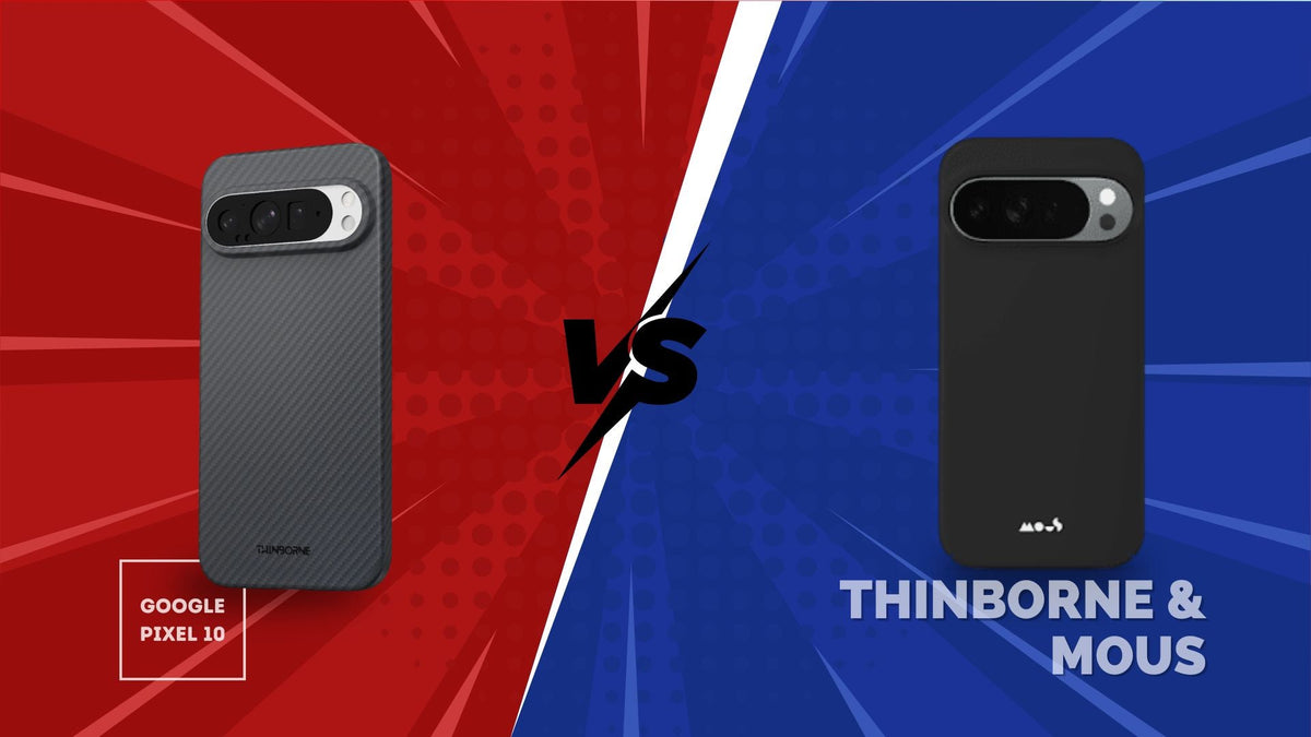 ThinBorne and Mous Super Thin Case with PixelSnap for Pixel 10