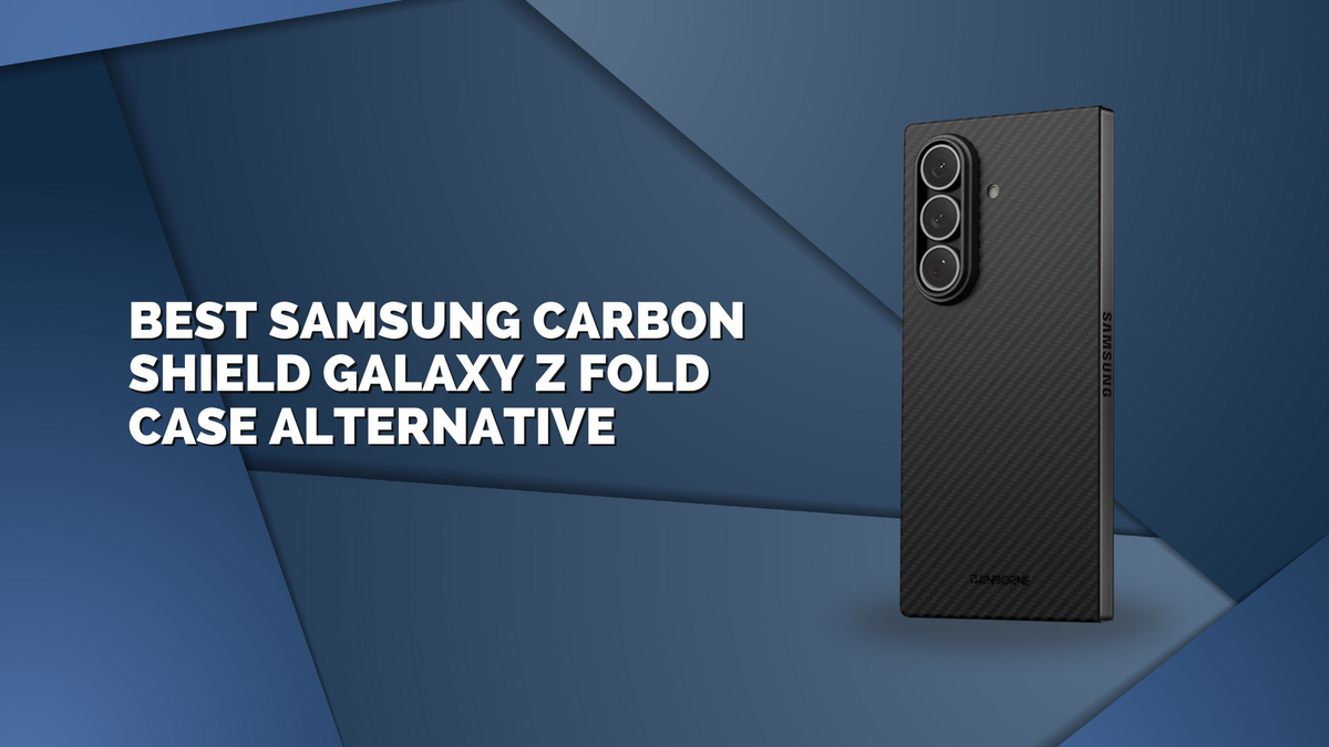 ThinBorne Galaxy Z Fold 7 case made from aramid fiber, rear view