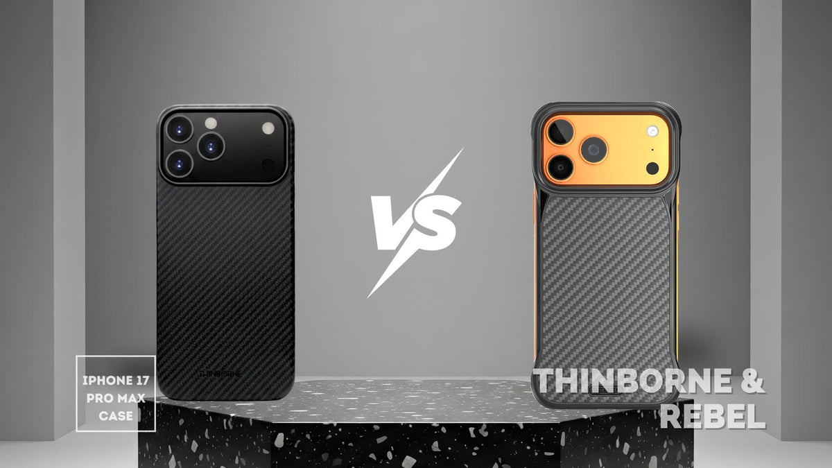 Thinborne vs rebel iphone 17 pro max case comparison