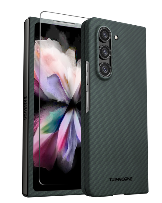Super Thin Galaxy Z Fold 5 Case Navy Green Color