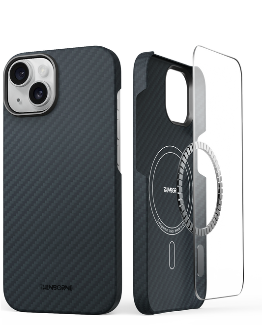 Thin iPhone 15 Plus Case - 600D Aramid Fiber | MagSafe