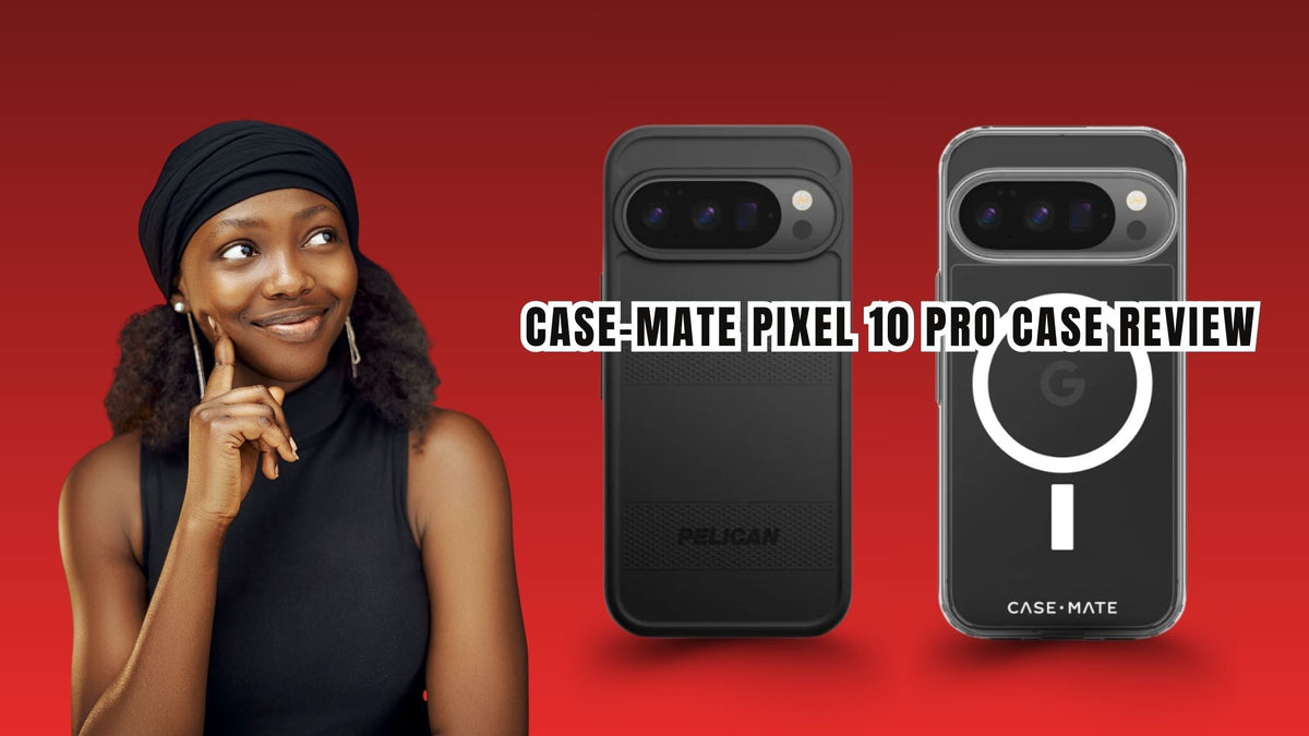 curly black woman in banner photo for casemate pixel 10 pro case review