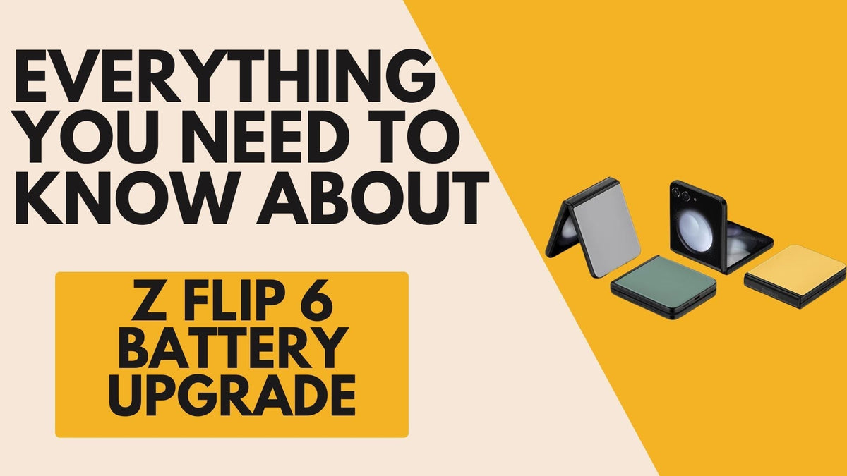 A banner showing Galaxy Z Flip 6 and a text 