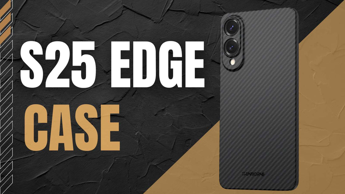 a picture showing thinborne vs latercase galaxy s25 edge case