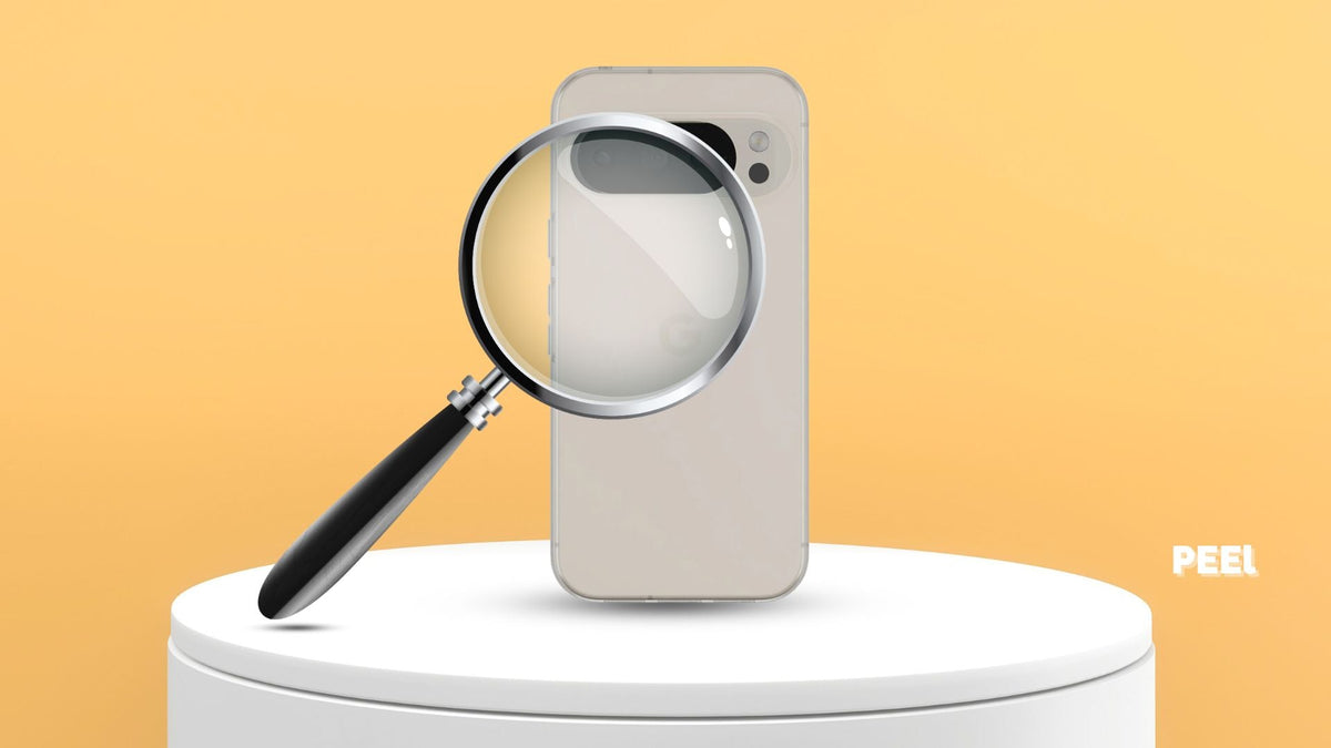 Magnifying Glass with Peel Flex Google Pixel 10 Pro Case