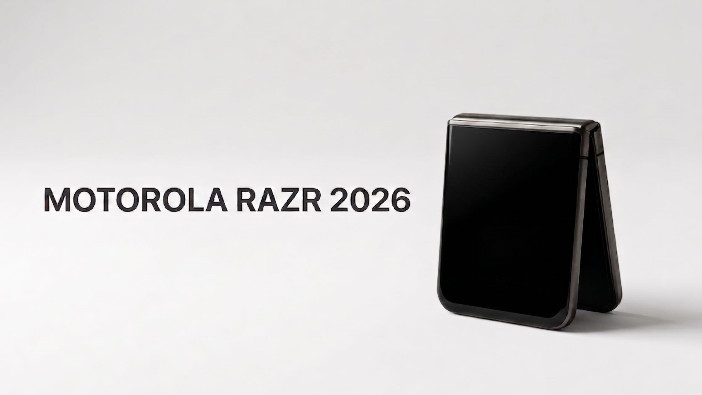 AI photo of Motorola Razr 2026 in gray background