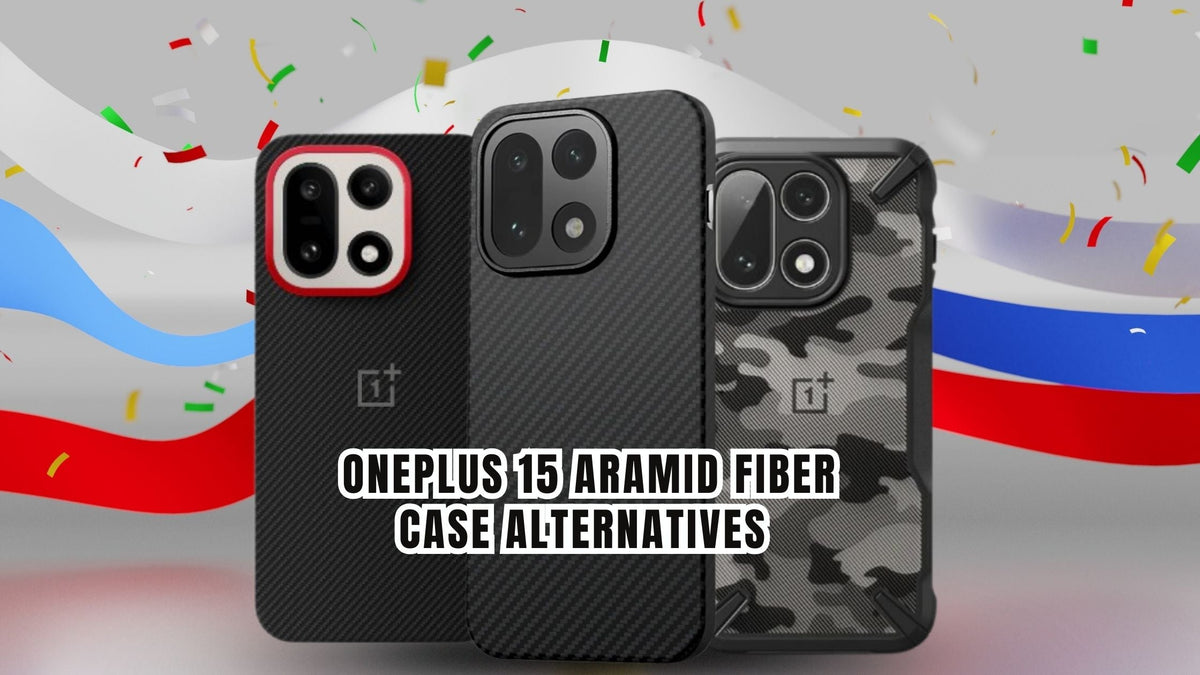 OnePlus 15 aramid fiber cases with different design options