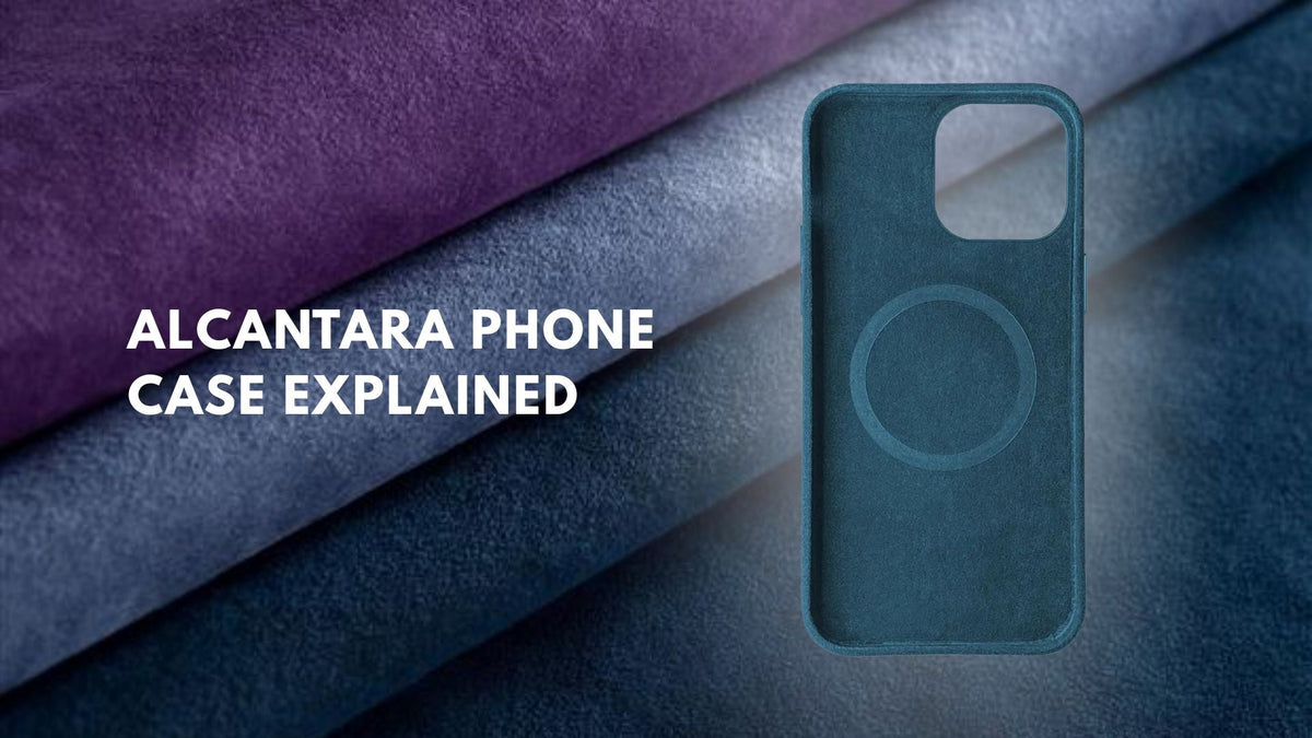Phone case made with Alcantara fiber