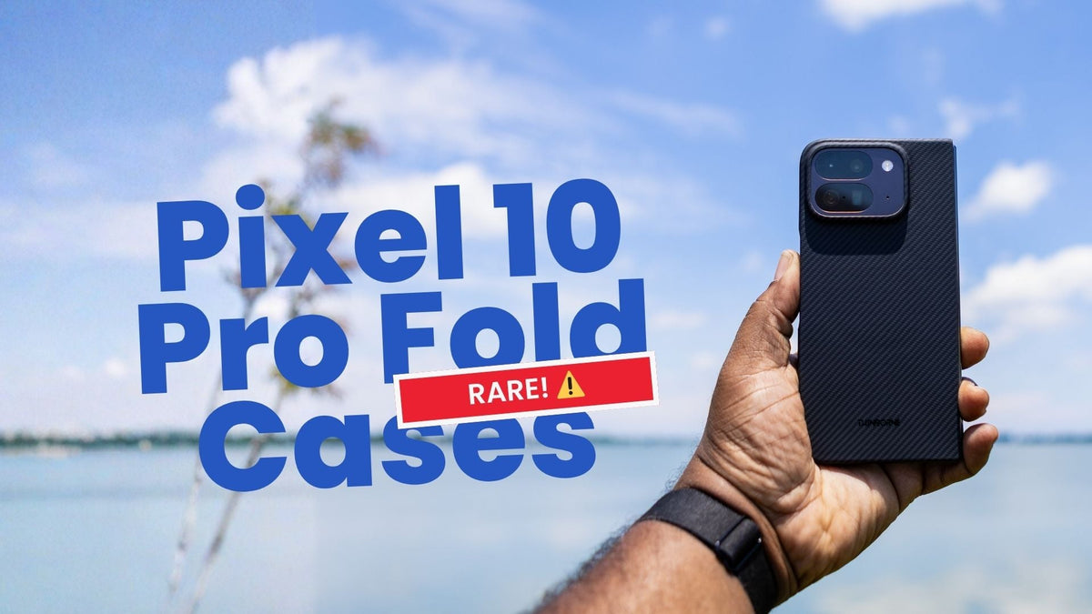 Pixel 10 Pro fold cases rare with beach and sky background