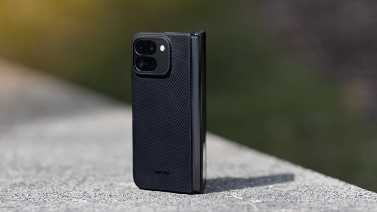 Pixel 11 Pro Fold case in outdoor background