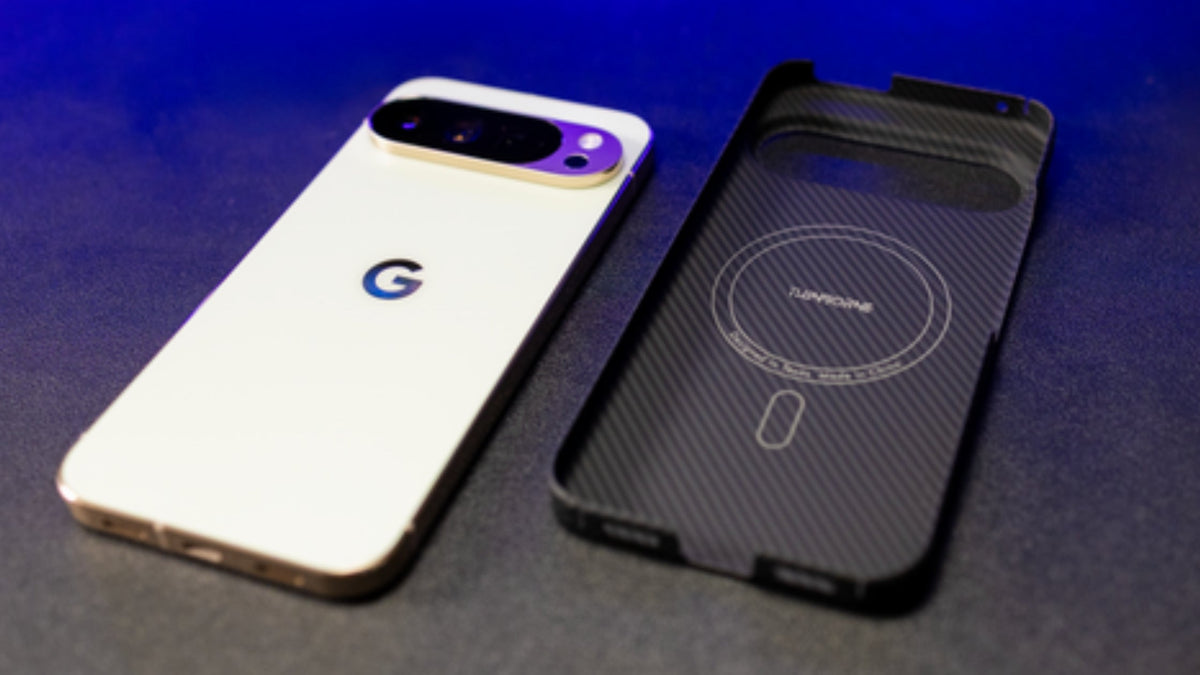 Pixel 11 Pro XL case beside phone
