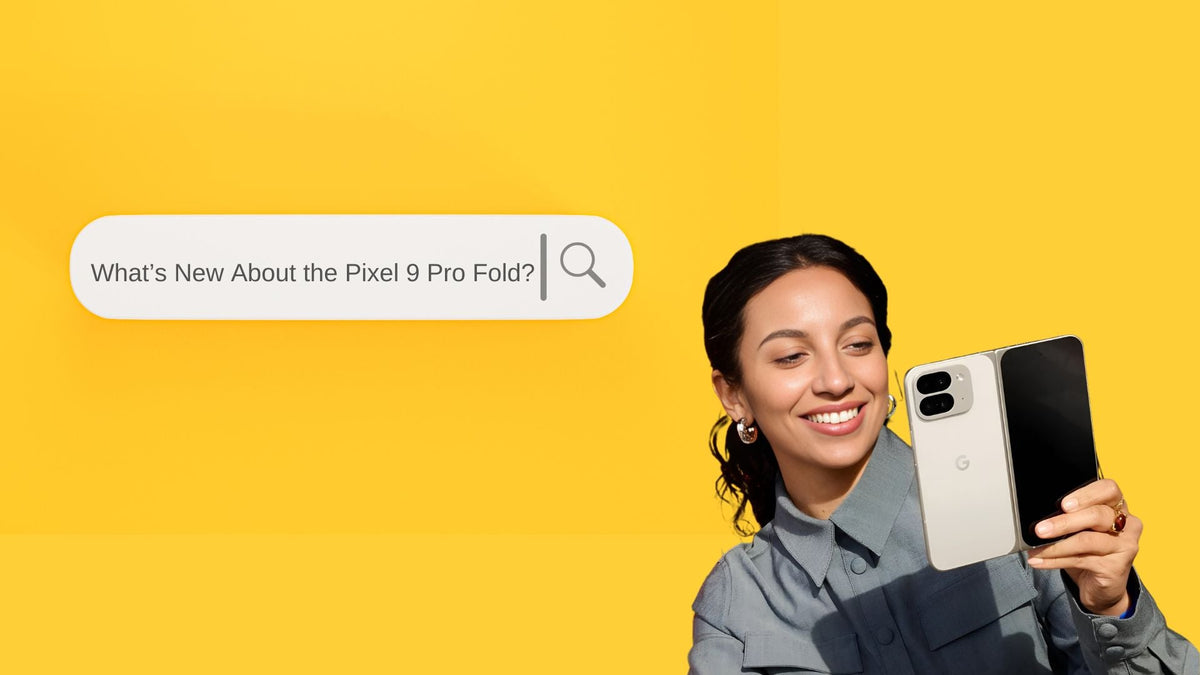 Pixel 9 pro fold 8 new things yellow background