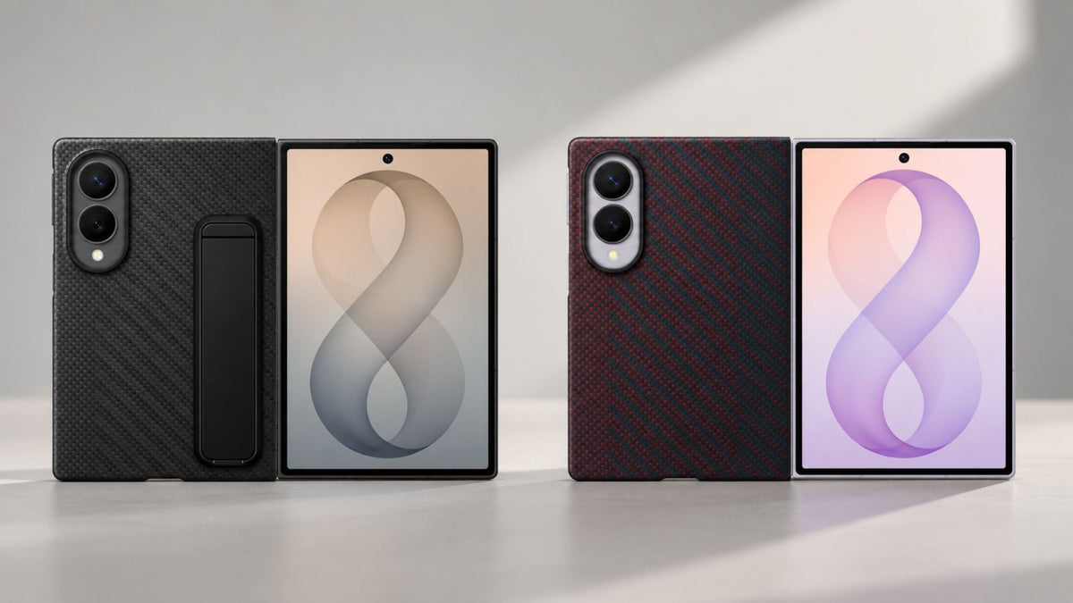 Samsung Galaxy Z Fold 8 carbon cases with standing and magnetic designs