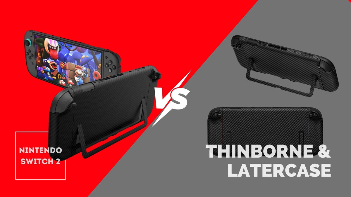 Thinborne vs Latercase nintendo switch 2 case side-by-side comparison