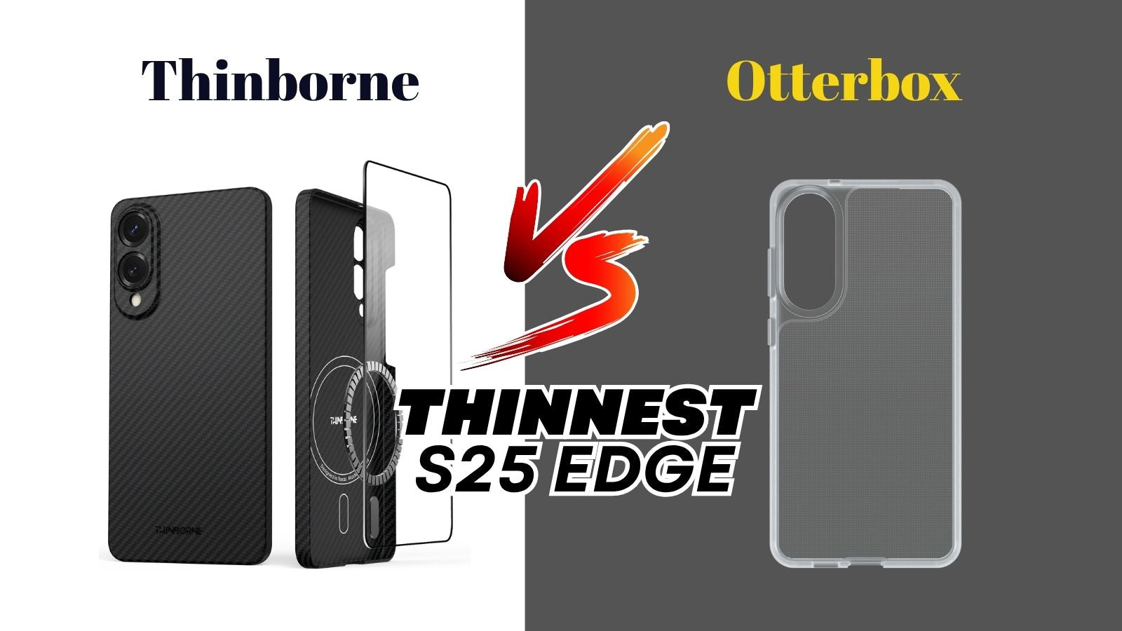 Thinborne vs. Otterbox React Thinnest Galaxy S25 Edge Case : In-depth ...