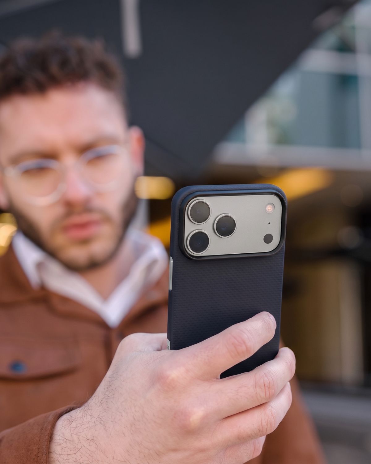 iPhone 18 Pro Case - Super Thin | Aramid Fiber | MagSafe - Navy Blue