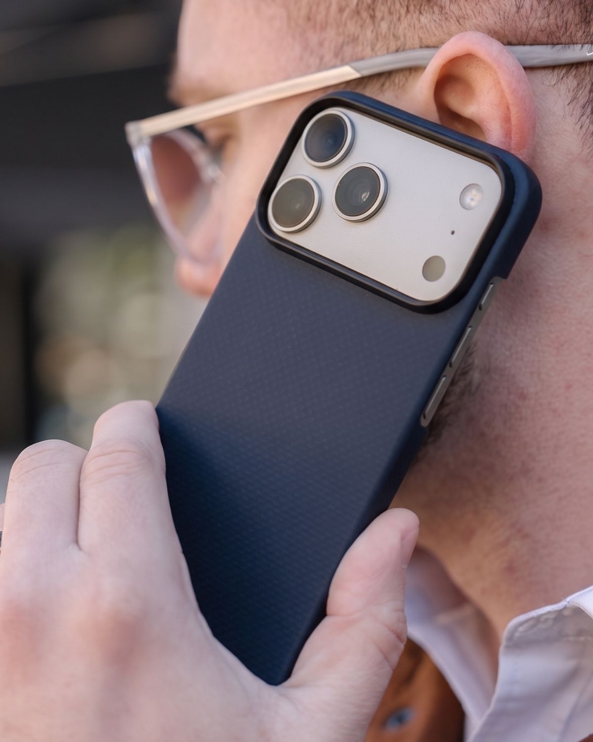 iPhone 18 Pro Max Case - Super Thin | Aramid Fiber | MagSafe - Navy Blue