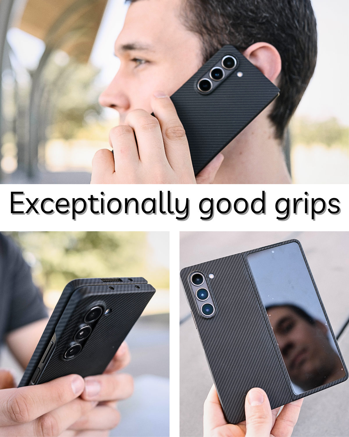 Thinborne Compatible with Nothing Phone 1 Case - [Extremely Thin Aramid  Fiber Cover], Minimalist Style with Carbon Fiber Textures