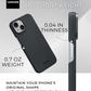 showing the size and weight of iPhone 15 aramid fiber case 