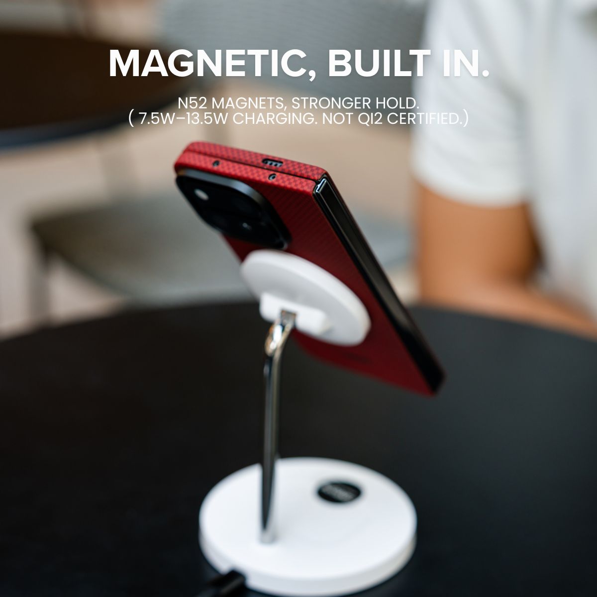 Pixel 11 Pro Fold Case - Unbelievably Thin | Aramid Fiber | Magnetic - Crimson