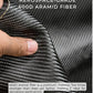 Close-up of aerospace-grade 600D aramid fiber material, lightweight yet five times stronger than steel.