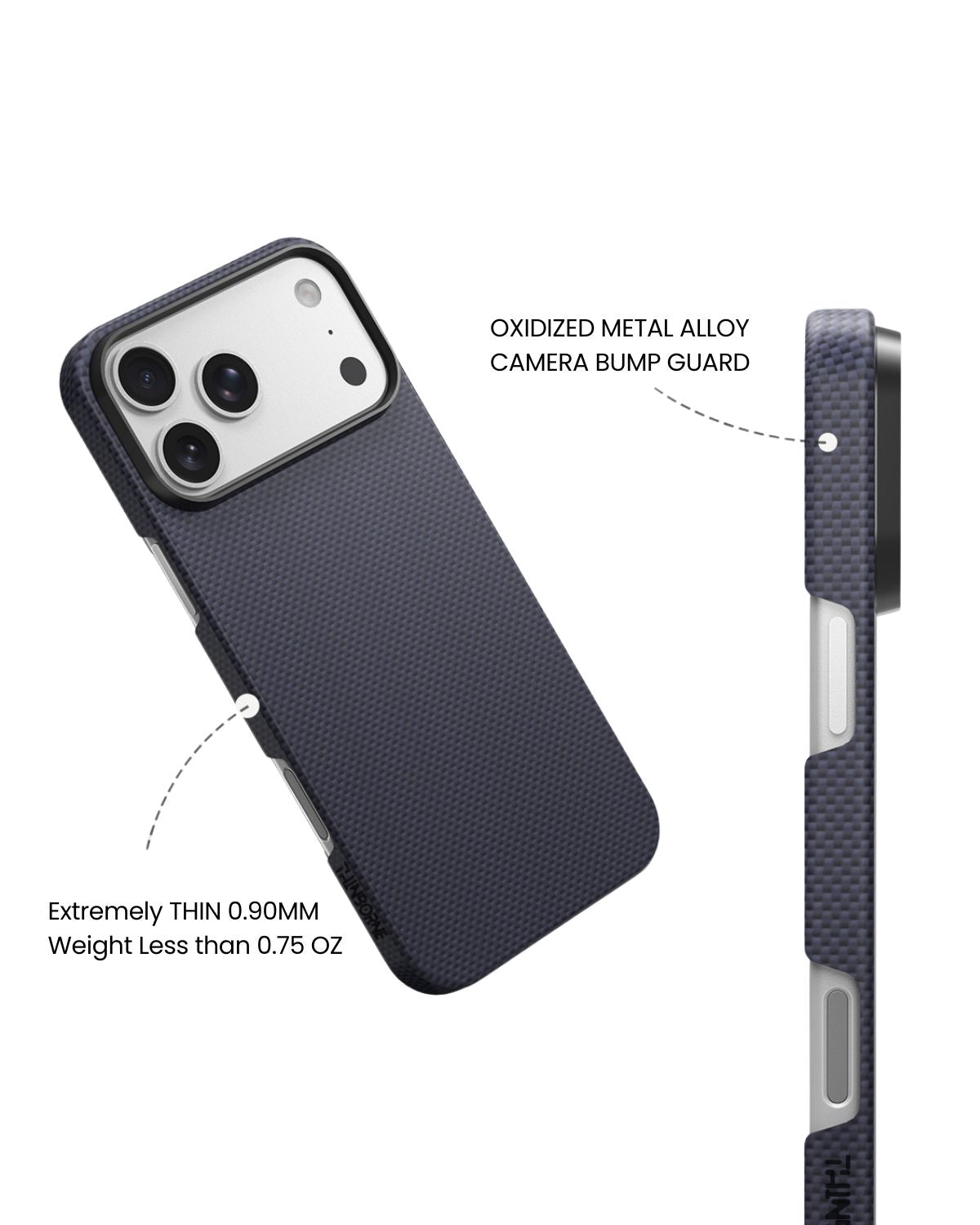 iPhone 18 Pro Case - Super Thin | Aramid Fiber | MagSafe - Navy Blue