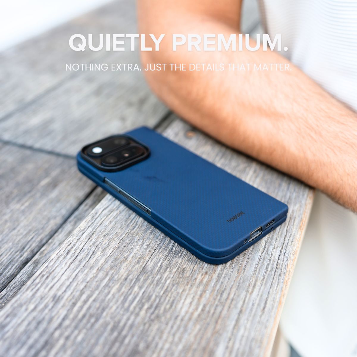 Pixel 11 Pro Fold Case - Unbelievably Thin | Aramid Fiber | Magnetic - Navy