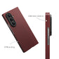 Product render showing the lightweight 22g weight and ultra-slim 0.90mm thickness of a red aramid fiber galaxy z fold 8 ultra case.