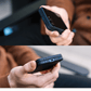 galaxy z flip 8 case held in a hand, showing two close-up angles of the folded phone to highlight precise cutouts for buttons and the charging port.