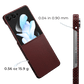 Ultra thin red aramid fiber case for Samsung Galaxy Z Flip 8 showing 0.04 inch thickness and 0.56 oz weight specs.