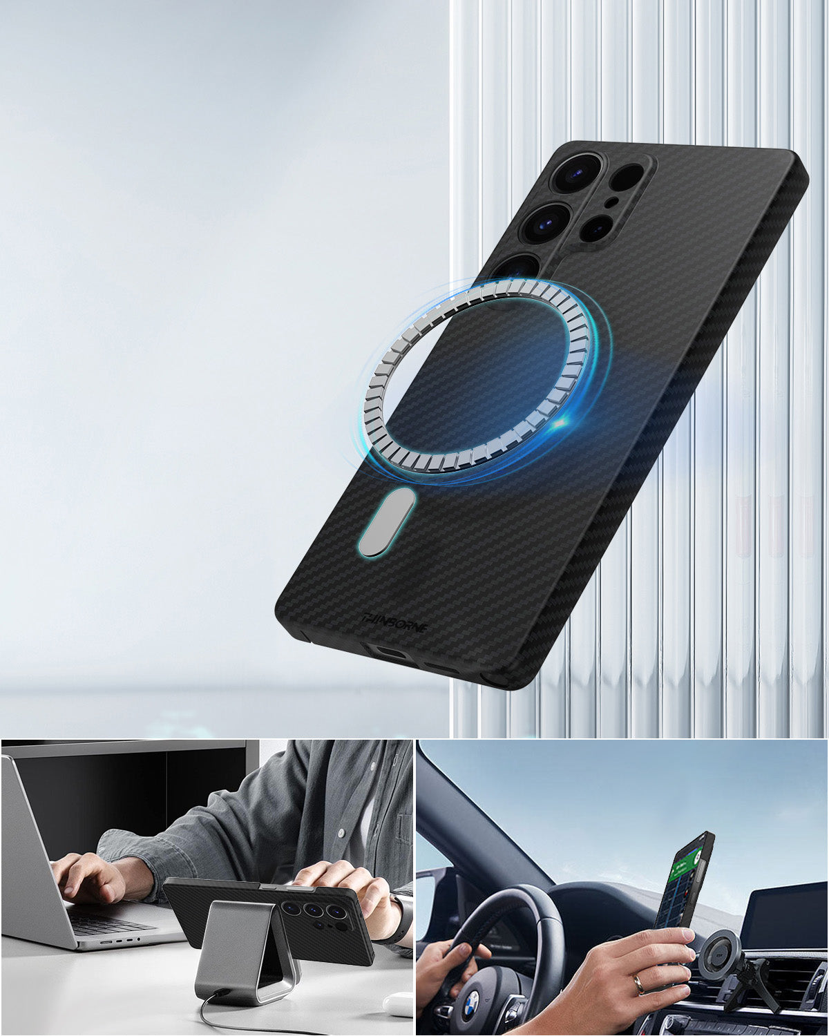 Galaxy S25 Ultra Case  | Super Thin | Aramid Fiber | MagSafe [Updated]