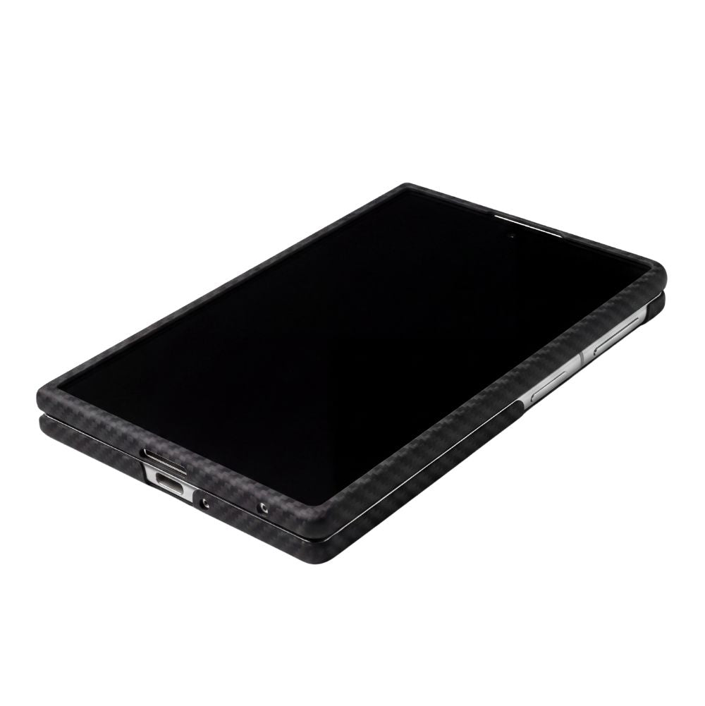 showing the front view of the galaxy z fold 8 case laying on white surface