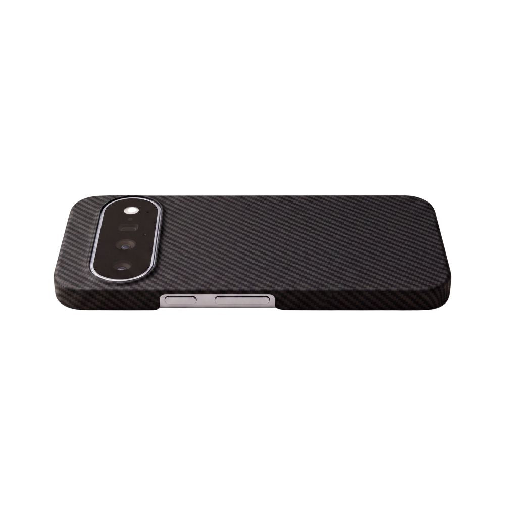 side view of pixel 11 case with phone laying with screen down 
