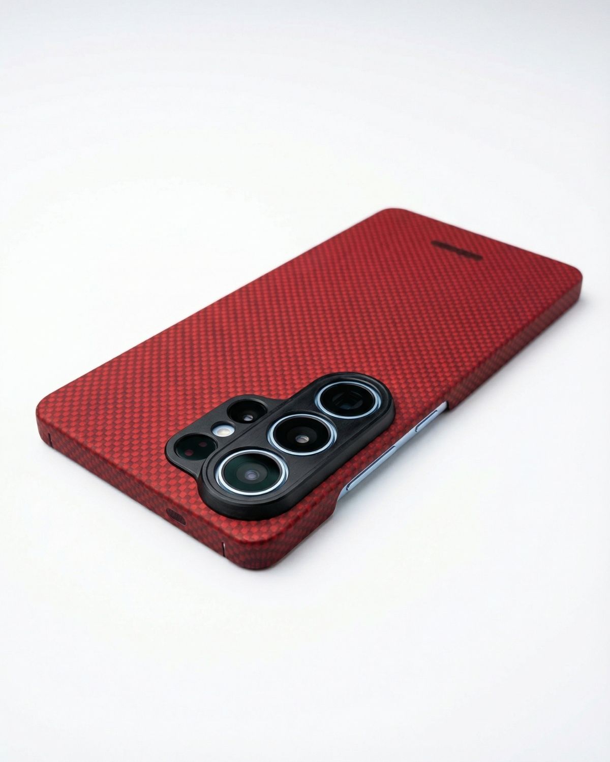 Red textured samsung galaxy s26 ultra phone case on a white background