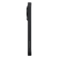 A slim black carbon fiber google pixel 11 pro case with a visible camera cutout and the brand name 'Thinborne' printed vertically near the bottom, shown against a solid green background.