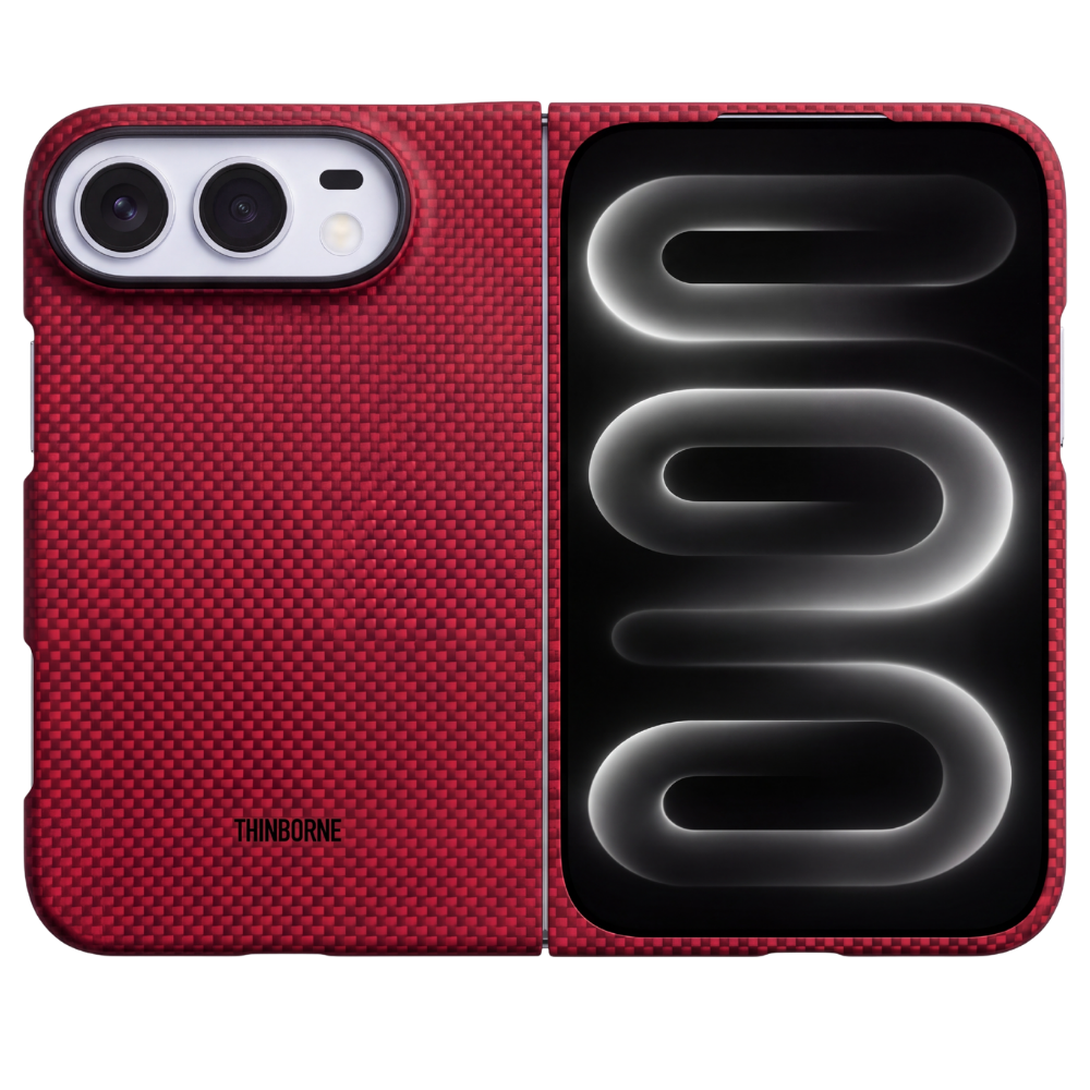 iPhone Duo Case - Super Thin | Aramid Fiber | MagSafe - Crimson