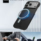 Thinborne iPhone 17 Pro case with built-in MagSafe compatibility for effortless charging and secure magnetic attachment in car and desk mounts.