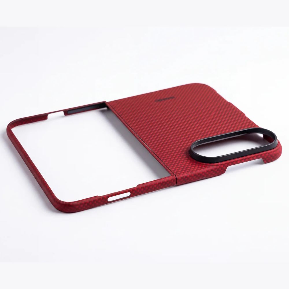 iPhone Duo Case - Super Thin | Aramid Fiber | MagSafe - Crimson