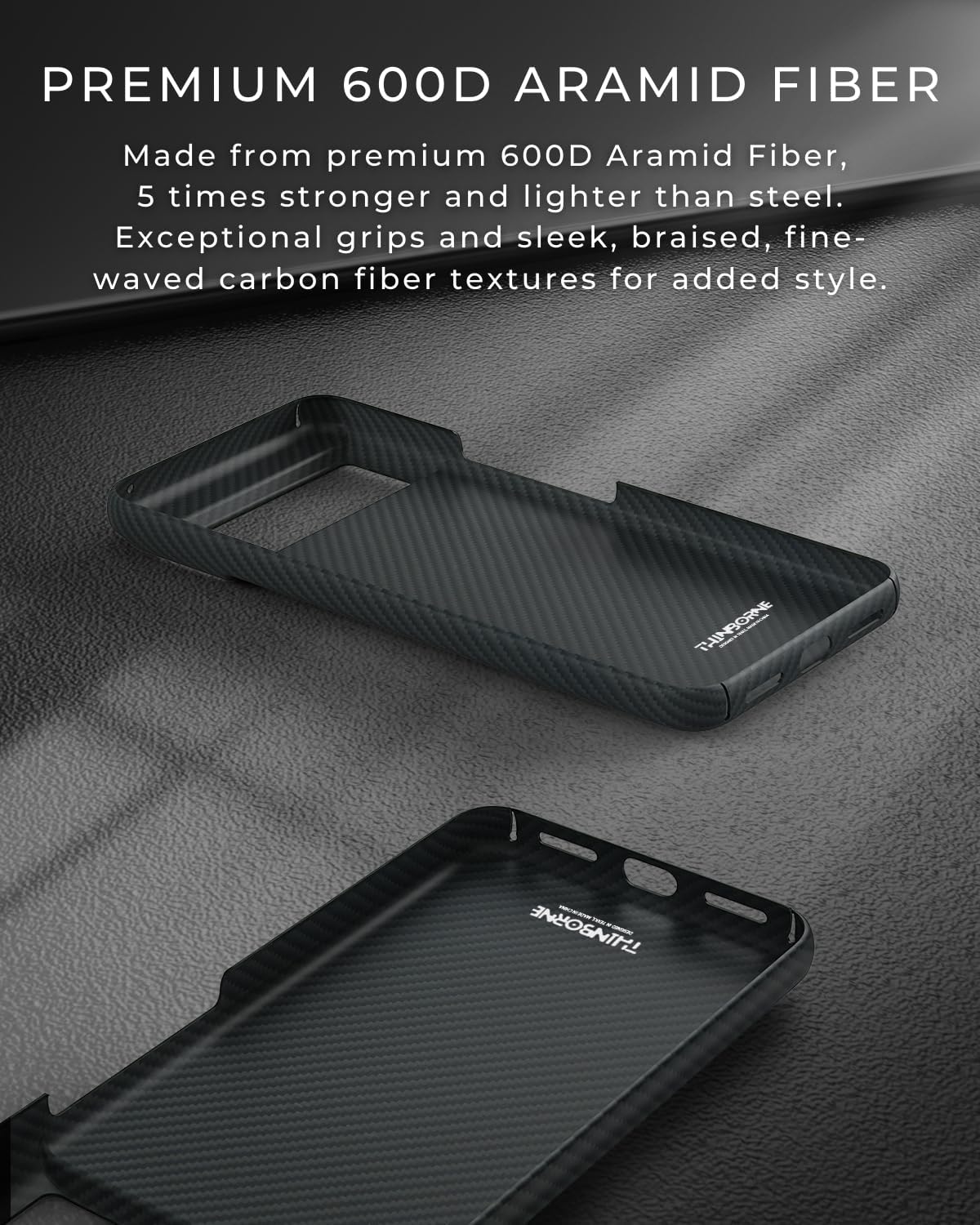 showing the inside of our aramid fiber pixel 8 pro case 