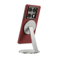 motorola razr fold Phone case attached to a magsafe stand on a transparent background